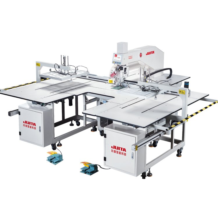 JTK10-90AWWJ JUITA 360 Degree Machine Head Rotate Automatic Template Sewing Machine Laser Pattern Sewing Machine
